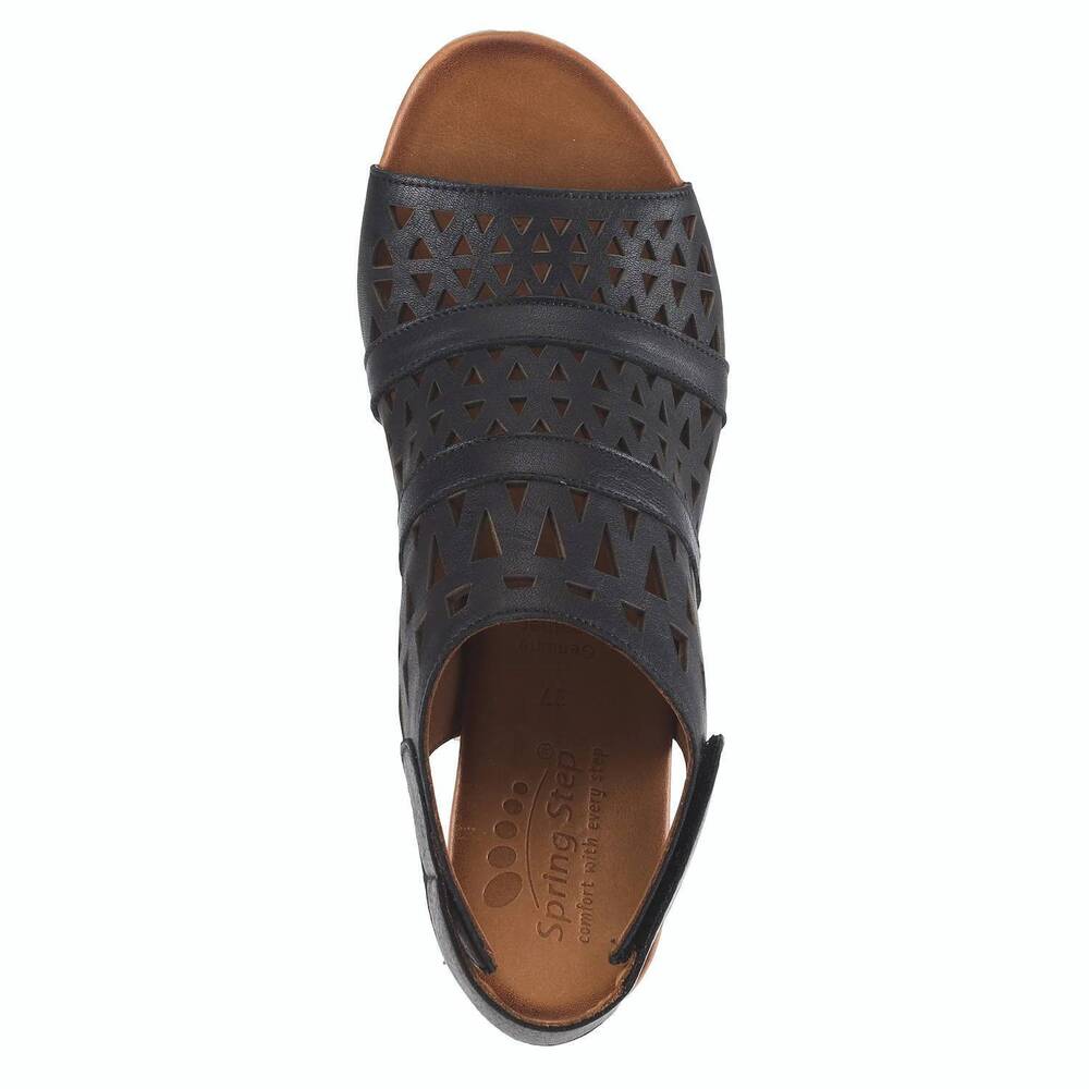 NEW SPRING STEP SHOES women's dorotha sandal in black - Picture 6 of 7
